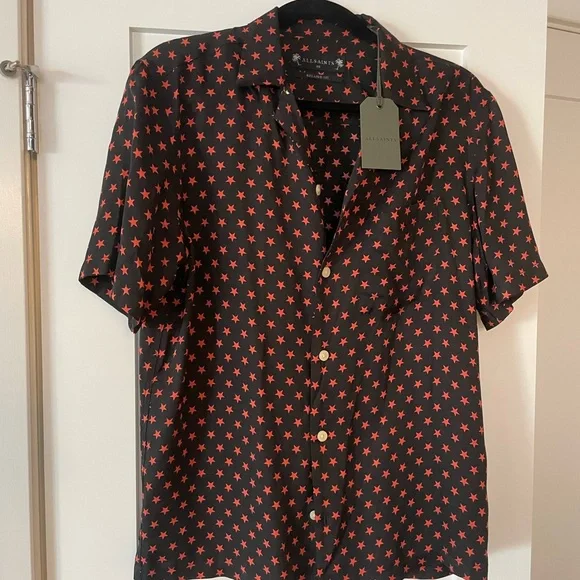 COPY - NWT ALLSAINTS Men’s Short Sleeved Button Down XS - Picture 2 of 2